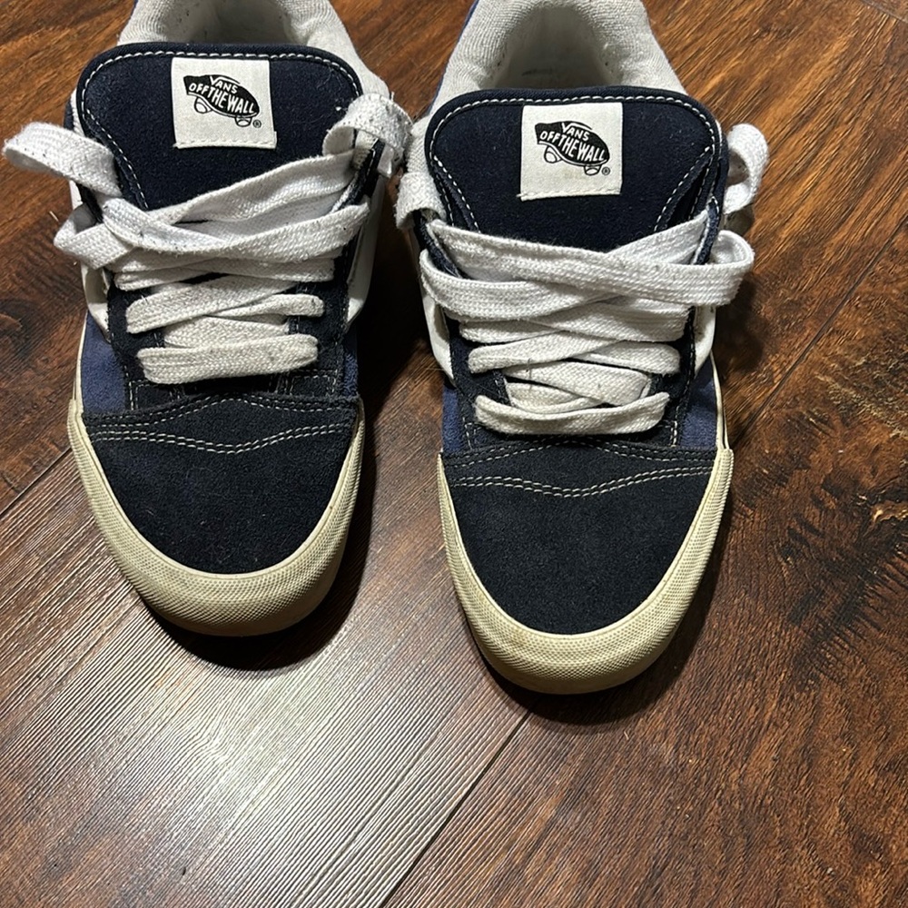 Vans Navy and White Sneakers